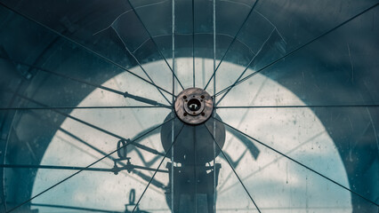 old military air defense searchlight in the war in Ukraine Without soldiers