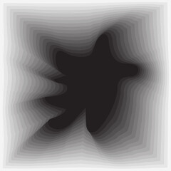 Square with wavy dynamic transparent. Technology style