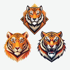 beautiful bengal tiger with lush green habitat background