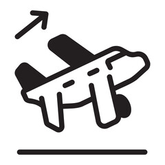 Taking Off glyph icon