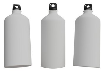 Blank cosmetic bottles in various perspectives