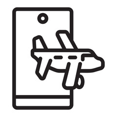 Mobile Phone line icon