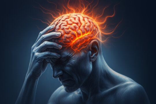 Brain Inflammation Representing Parkinson Disease Neurological Disorders