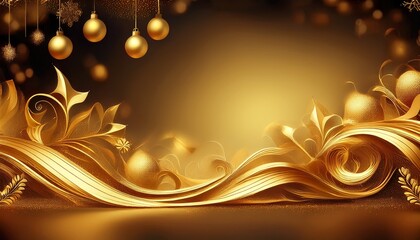 golden christmas background