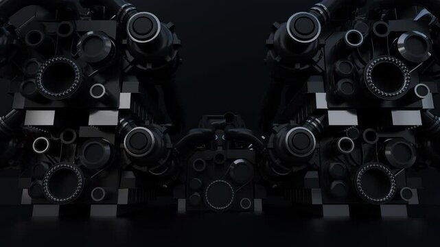 industrial machine vj loop 