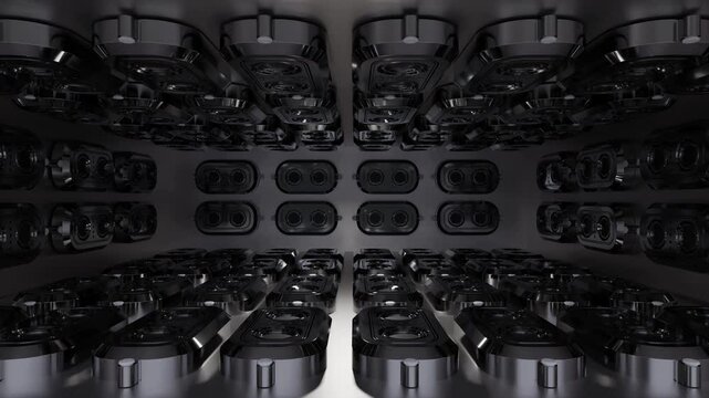 strobe lights in 3d room