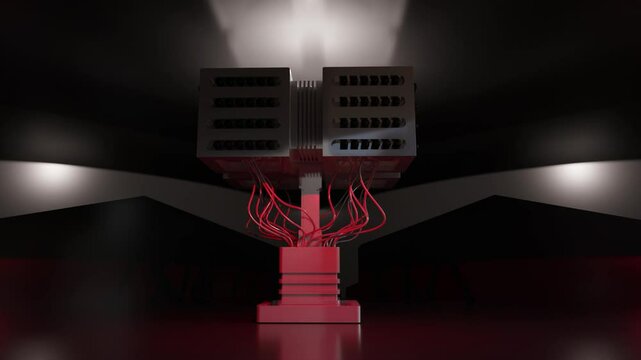 spotlight on the stage