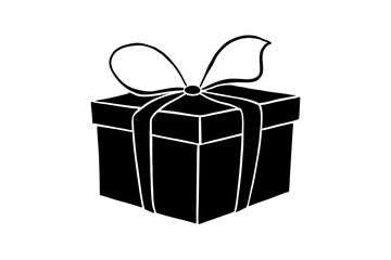 Gift Box silhouette vector illustration