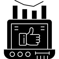 Trending Icon Vector Element