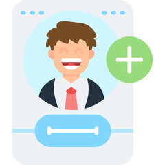 Add Friend Icon Vector Element