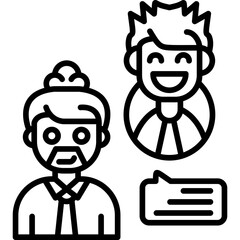 Fototapeta premium Consultant Icon Vector Element