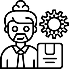 Manufacturer Icon Vector Element