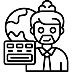 Global Pay Icon Vector Element