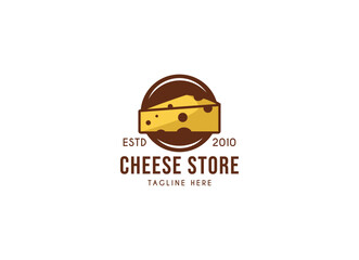 Cheese Logo. Cheese store logo design. 