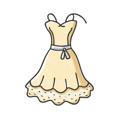 lace dress icon, lace dress vector illustration-simple illustration of lace dress, perfect for lace dress logos and icons