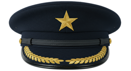 Isolated Officer Cap