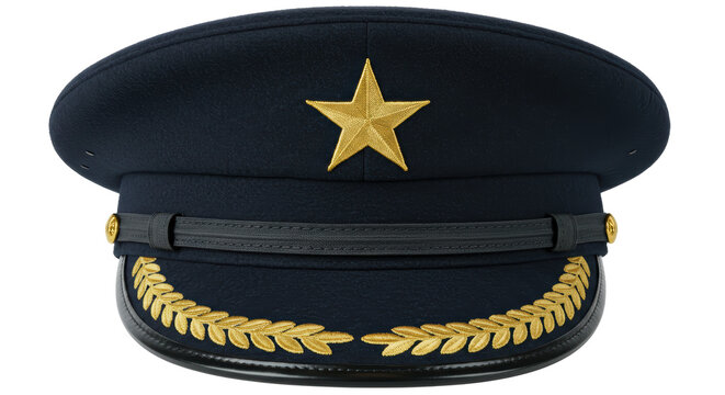 Isolated Officer Cap