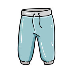 sweatpants icon, sweatpants vector illustration-simple illustration of sweatpants, perfect for sweatpants logos and icons