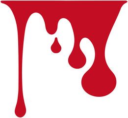 Blood dripping