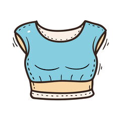 crop top icon, crop top vector illustration-simple illustration of crop top, perfect for crop top logos and icons