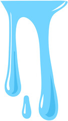 Drippping  water flows  down
