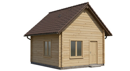 Isolated Wooden Cabin