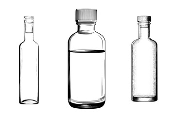 The illustration is characterized by dropper, drawing, engraving, ink, line art, and modern elements