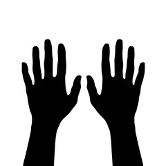 Palm people appear in a black silhouette model, isolated against a plain white background