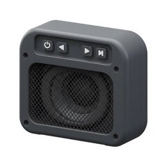 Fototapeta premium Portable Bluetooth Speaker with Compact Design and User-Friendly Controls for Superior Audio Experience