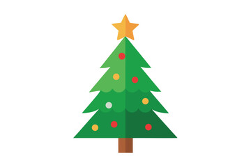 christmas tree vector illustration