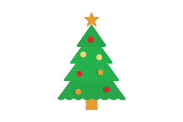 christmas tree vector illustration