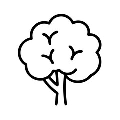 Isolated tree drawing vector illustration for nature and environment designs usage