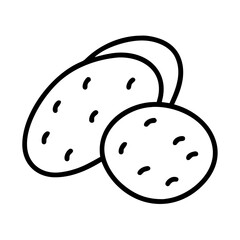 Download vector illustration of organic potatoes for healthy eating concept