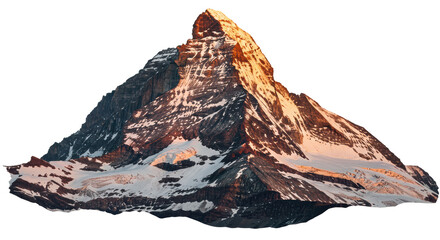 Isolated Matterhorn mountain