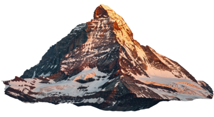 Isolated Matterhorn mountain
