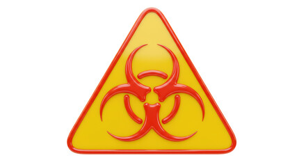 Isolated biohazard symbol