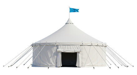 Isolated circus tent