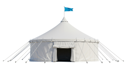 Isolated circus tent