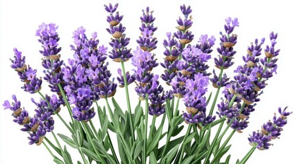 Obraz premium Watercolor Eucalyptus and Lavender Bouquet Set Floral Frames, Wreaths and Wedding Clipart - white