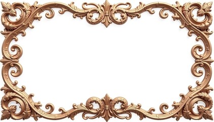 Intricate Roman scrollwork on a pure white background, ancient, minimal, elegant