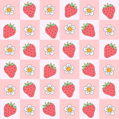 seamless strawberry pattern 