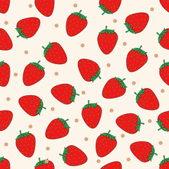 seamless strawberry pattern 