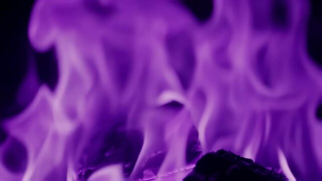 Animation purple fire