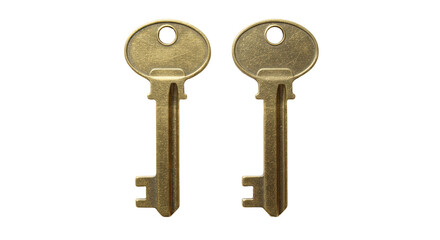 Isolated Two Old Keys