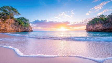 Fototapeta premium Tropical Sunset Beach