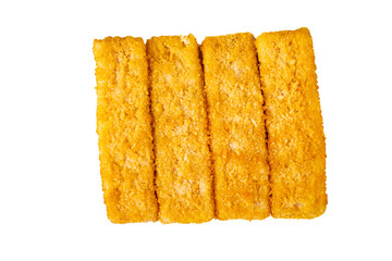 Fish sticks seafood fish fingers dish fresh gourmet food background on table rustic food top view copy space pescetarian diet