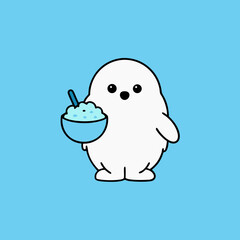 halloween pumpkin and ghost