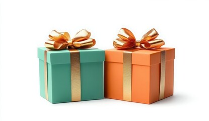 Colorful Gift Boxes with Shiny Ribbons Celebrating Special Occasions and Creating Joyful Moments of Surprise and Happiness