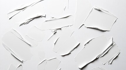 Obraz premium Artistic texture creation studio white paint strips minimalist close-up abstract design for seo