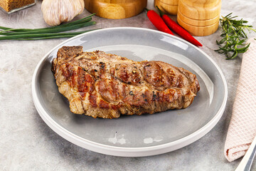 Grilled pork sirloin for dinner
